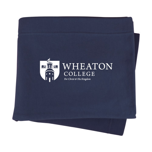  Navy Sweatshirt Blanket - Primary Mark - Horizontal