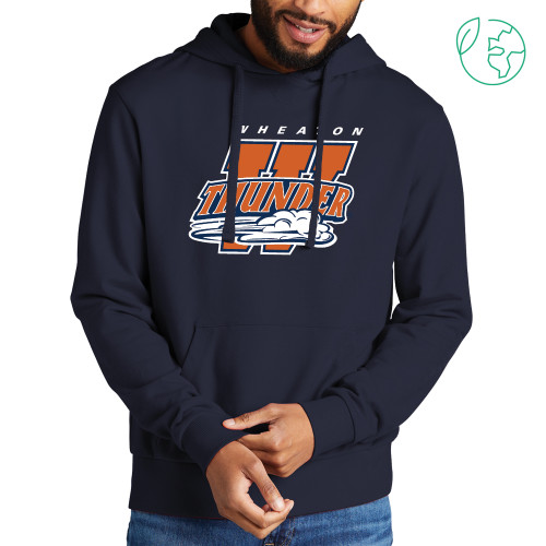  Allmade Navy Organic French Terry Pullover Hoodie - Primary Athletics Mark