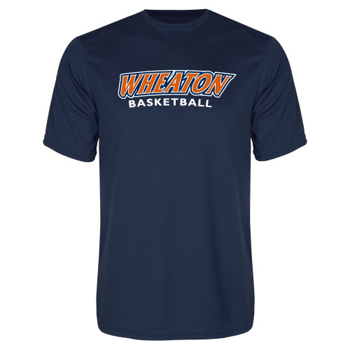  Navy Performance Tee - Wheaton Basketball