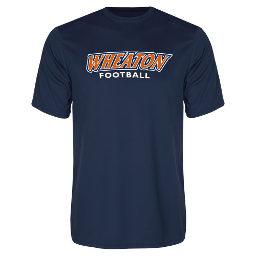  Navy Performance Tee - Wheaton Football