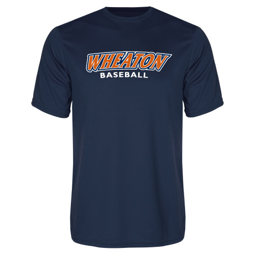  Navy Performance Tee - Wheaton Baseball