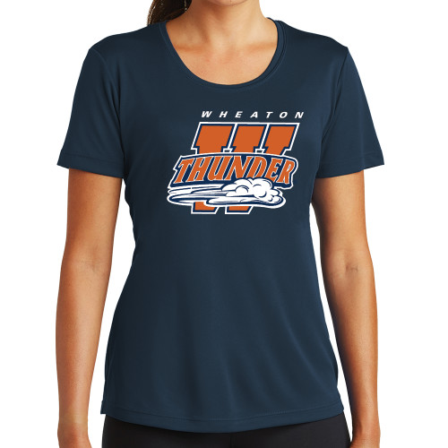  Womens Navy Performance Tee - Primary Athletics Mark