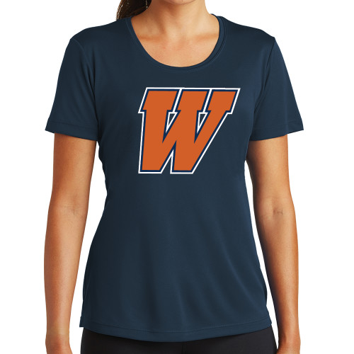  Womens Navy Performance Tee - W