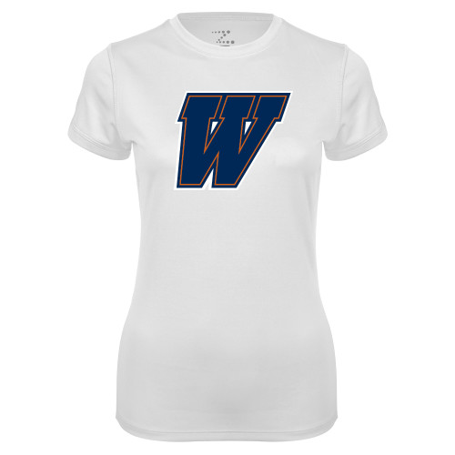  Womens White Performance Tee - W