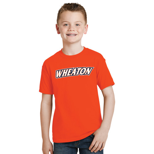  Youth Orange T Shirt - Athletics Wordmark