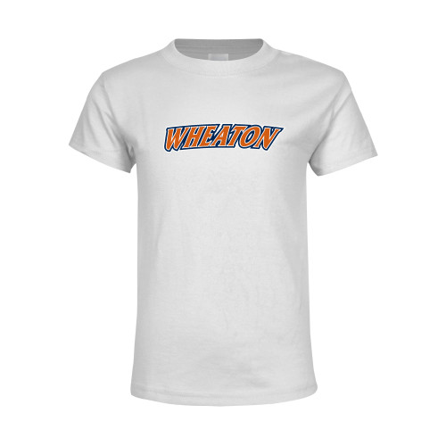  Youth White T Shirt - Athletics Wordmark