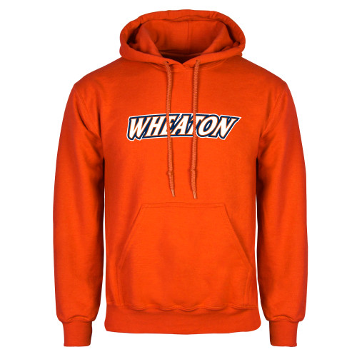  Orange Fleece Hoodie - Athletics Wordmark