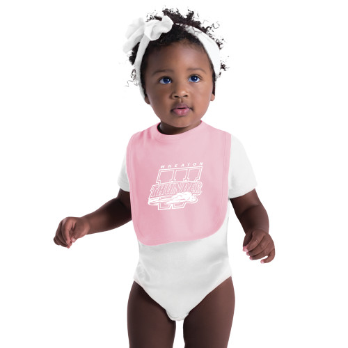  Light Pink Baby Bib - Primary Athletics Mark