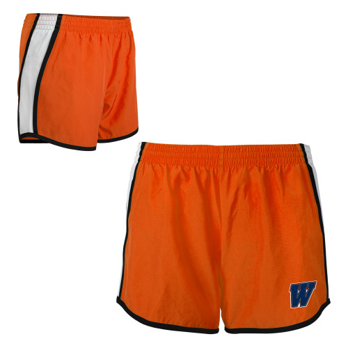  Womens Orange/White Team Short - W