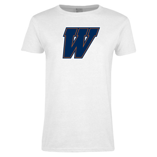  Womens White Short Sleeve Tee - W
