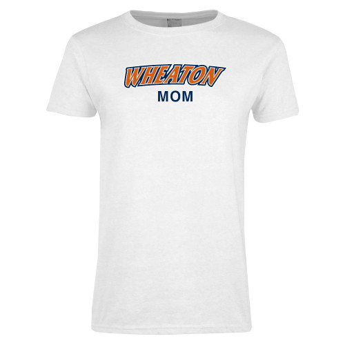  Womens White Short Sleeve Tee - Mom