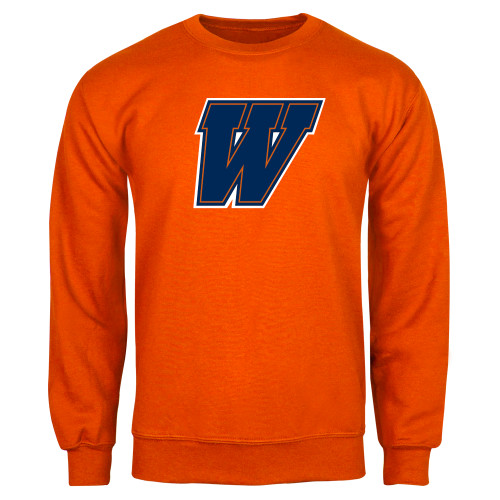  Orange Fleece Crew - W