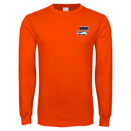  Orange Long Sleeve T-Shirt - Primary Athletics Mark