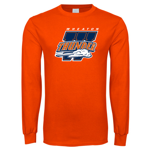  Orange Long Sleeve T-Shirt - Primary Athletics Mark