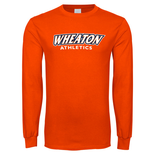  Orange Long Sleeve T-Shirt - Wheaton Athletics