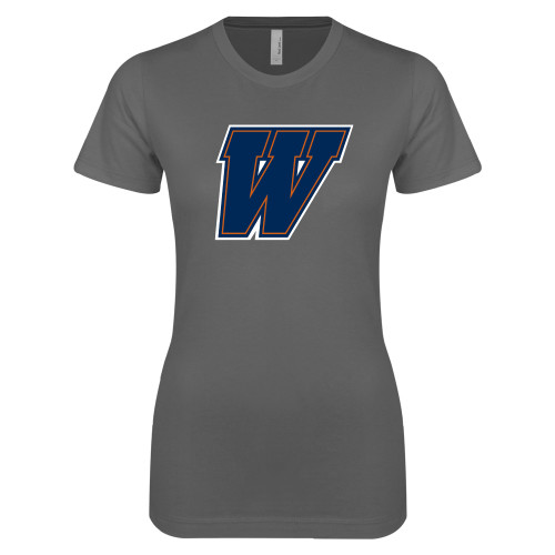  Next Level Womens Charcoal Boyfriend Tee - W