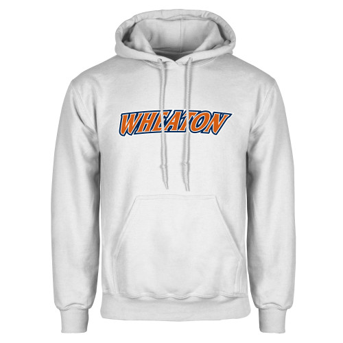  White Fleece Hoodie - Athletics Wordmark