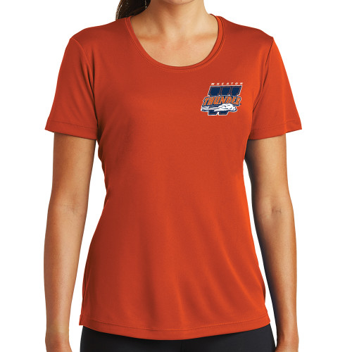  Womens Orange Performance Tee - Primary Athletics Mark