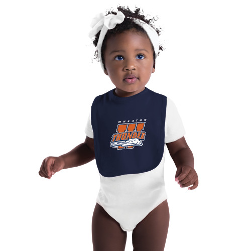  Navy Baby Bib - Primary Athletics Mark
