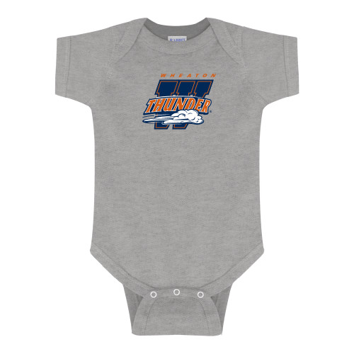  Grey Infant Onesie - Primary Athletics Mark