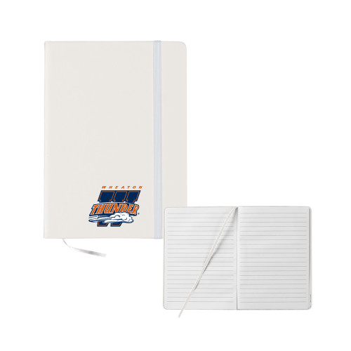  5x7 White Hard Cover Journal - Primary Athletics Mark