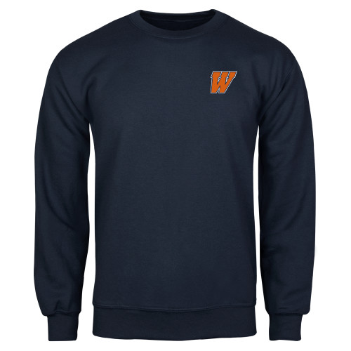  Navy Fleece Crew - W