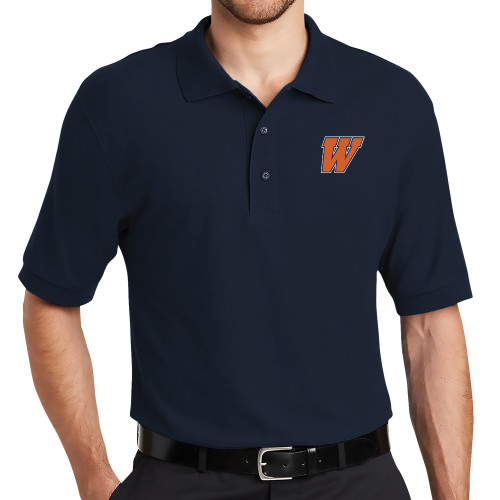  Navy Silk Touch Polo - W
