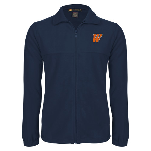  Navy Fleece Full Zip  Jacket - W