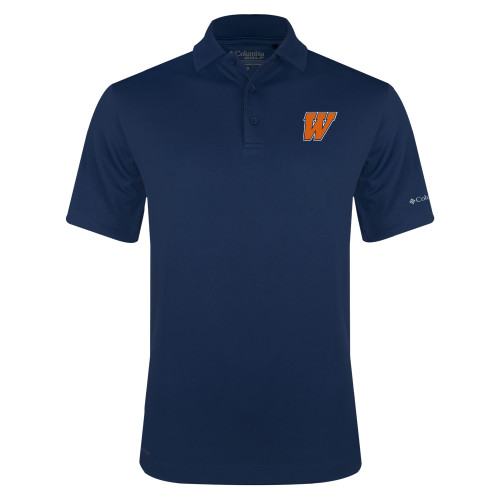 Columbia Navy Omni Wick Drive Polo - W