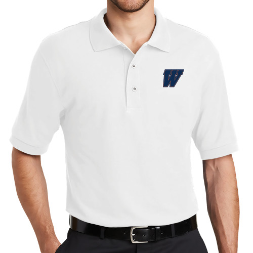  White Silk Touch Polo - W