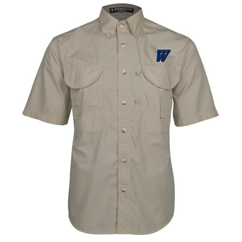  Khaki Fishing Shirt Performance Short Sleeve - W