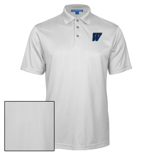  White Performance Fine Jacquard Polo - W