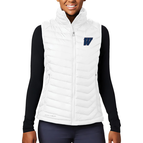  Columbia Womens White Powder Lite Vest - W