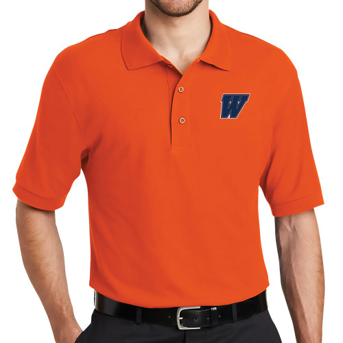  Orange Silk Touch Polo - W