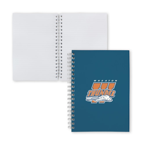  Clear 7 x 10 Spiral Journal Notebook - Primary Athletics Mark