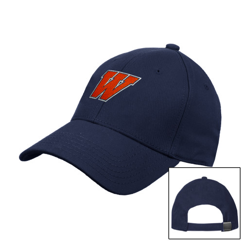  Navy Structured Adjustable Pro Style Hat - W