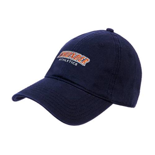  Navy Unstructured Adjustable Low Profile Hat - Thunder Athletics