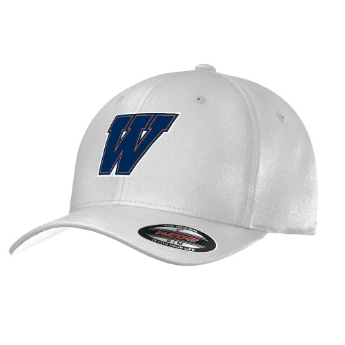  White Flexfit Structured Low Profile Hat - W