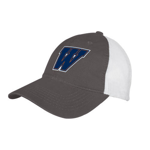 Main Image for  Charcoal/White Mesh Back Unstructured Low Profile Hat