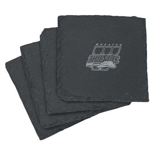  Slate Coaster Set - Primary Athletics Mark Engraved