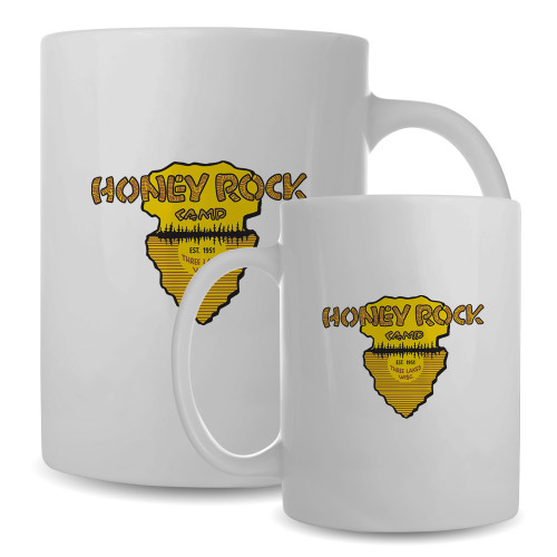  Full Color White Mug 15oz - Honeyrock Camp Vintage