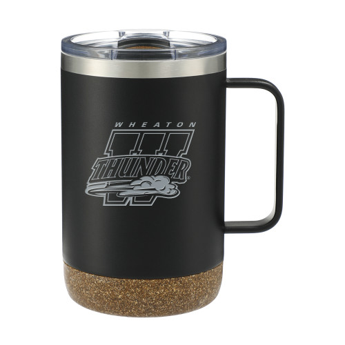  Valhalla Vacuum Insulated Camp Black Mug 14oz - Primary Athletics Mark Engraved