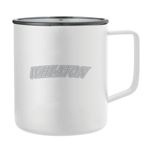  Rover Camp Vacuum Insulated White Mug 14oz - Athletics Wordmark Engraved