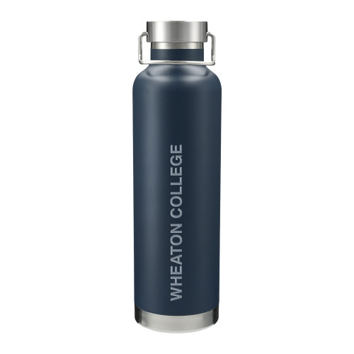 Thor Copper Vacuum Insulated Navy Bottle 32oz - Wheaton College Engraved