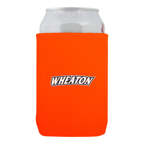  Neoprene Orange Can Holder - Athletics Wordmark
