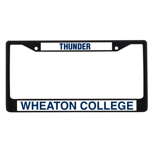  Metal License Plate Frame in Black - Wheaton College