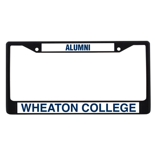  Alumni Metal License Plate Frame in Black - Wheaton College