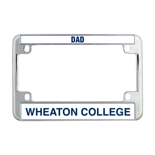  Metal Motorcycle License Plate Frame in Chrome - Wheaton College