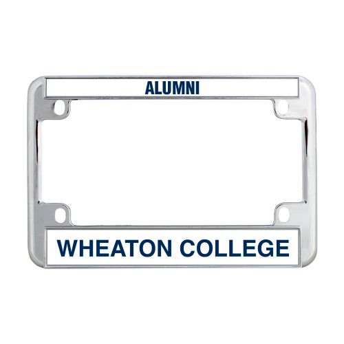  Metal Motorcycle License Plate Frame in Chrome - Wheaton College