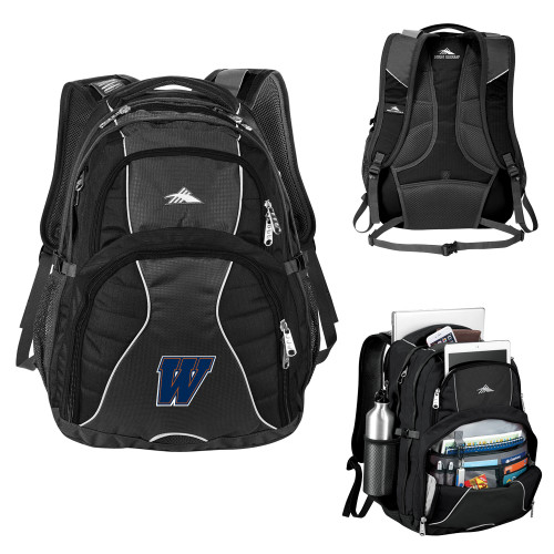  High Sierra Black Swerve Computer Backpack - W